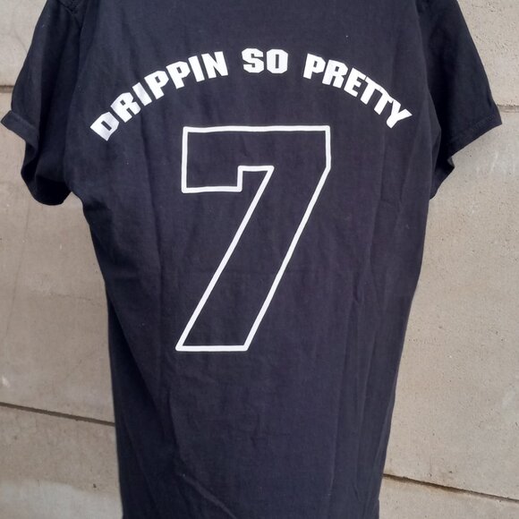 "Drippin so Pretty 7" Black T-Shirt (M)100% Cotton - Picture 10 of 16